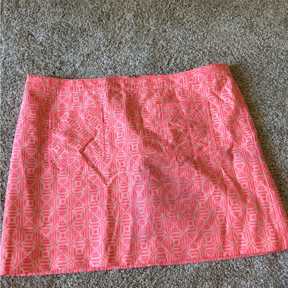 GAP Pink and White Mini Skirt